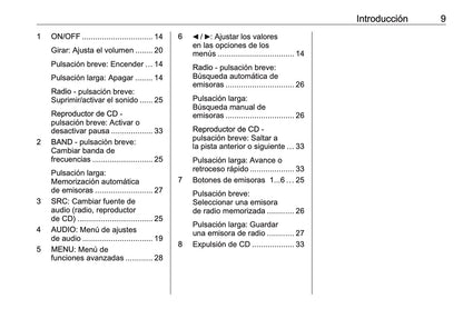 Opel Combo Manual de infoentretenimiento 2018 - 2019