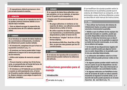 Seat Media System Plus Manual de Instrucciones 2012 - 2015