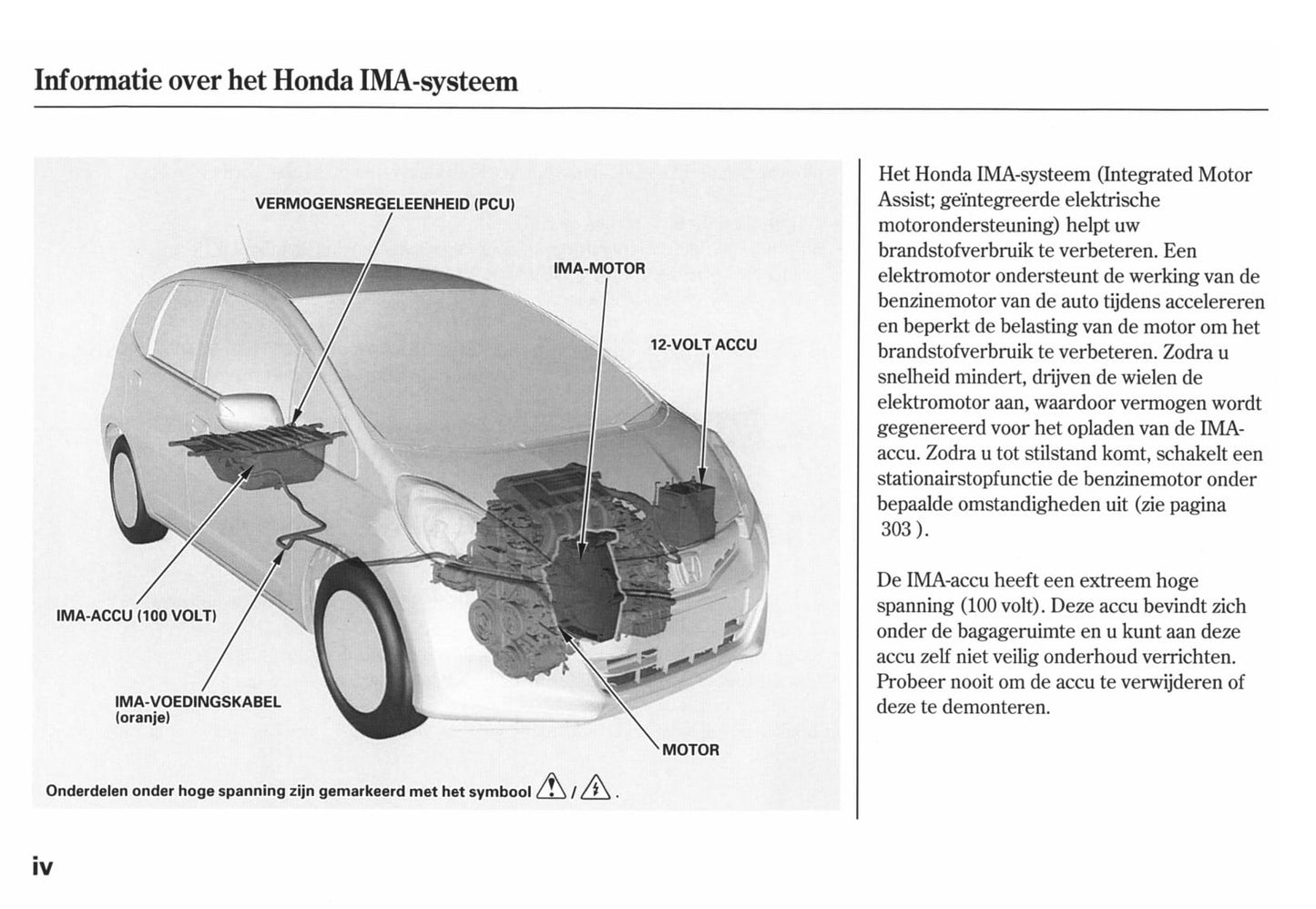 2010-2011 Honda Jazz Hybrid Owner's Manual | Dutch