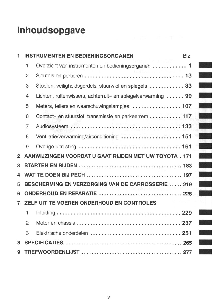 1999-2003 Toyota Yaris Manuel du propriétaire | Néerlandais