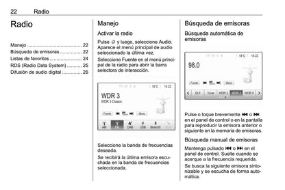 Opel Adam Manual de infoentretenimiento 2017 - 2019