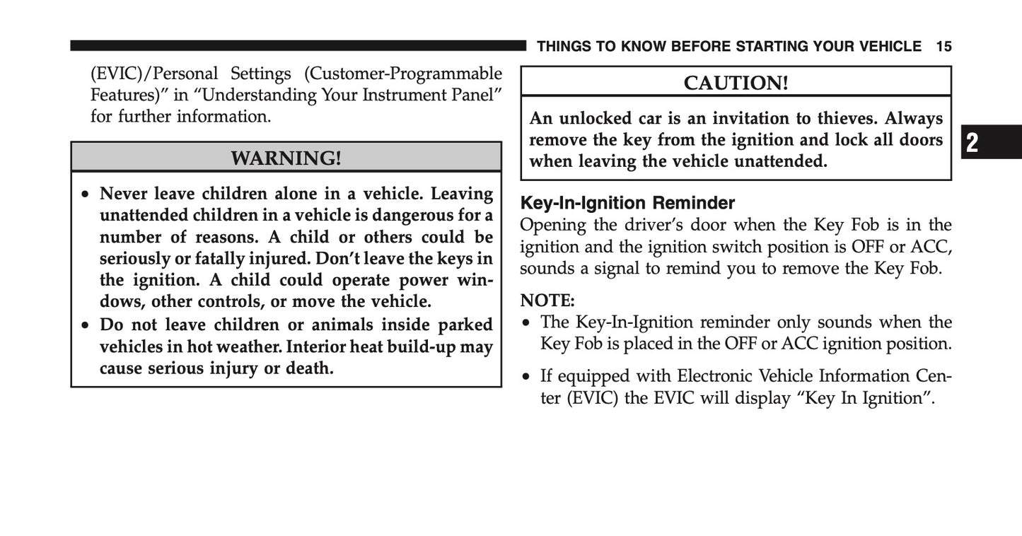 2011 Ram 1500/2500/3500 Owner's Manual | English