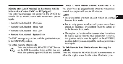 2011 Ram 1500/2500/3500 Owner's Manual | English