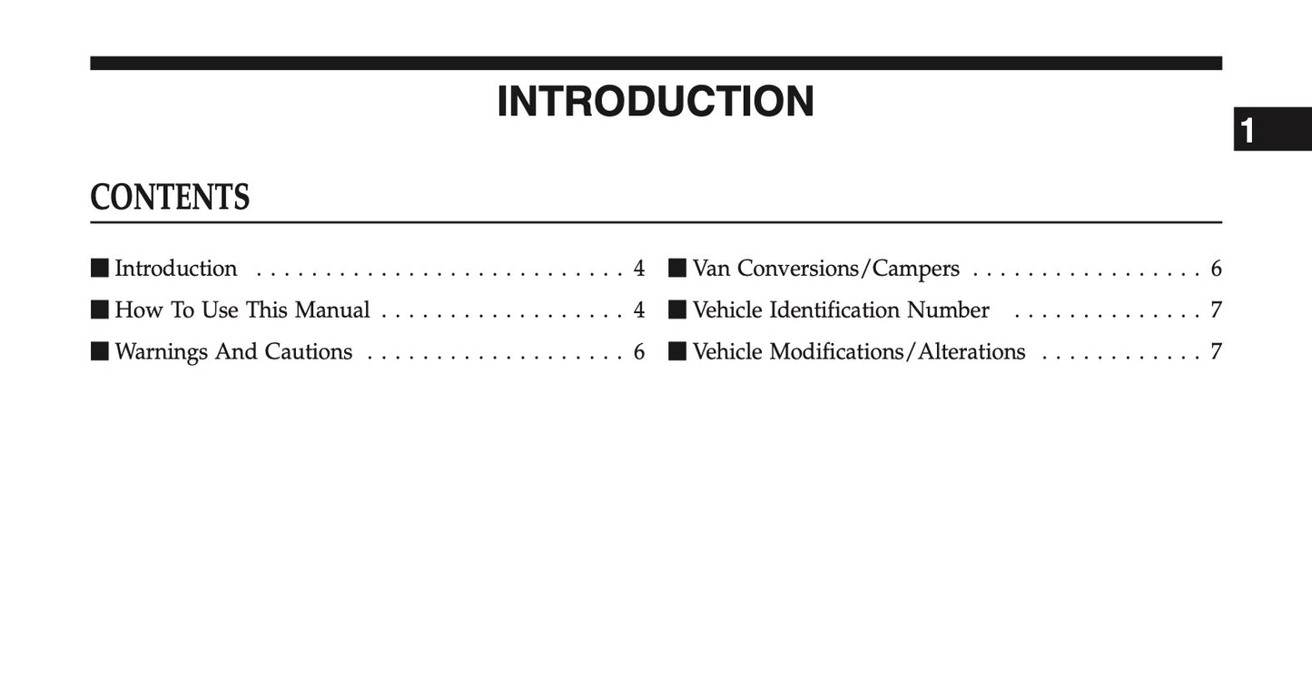 2011 Ram 1500/2500/3500 Owner's Manual | English