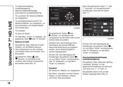 Abarth 595 / 695 Uconnect 7.0 Bedienungsanleitung 2016 - 2018