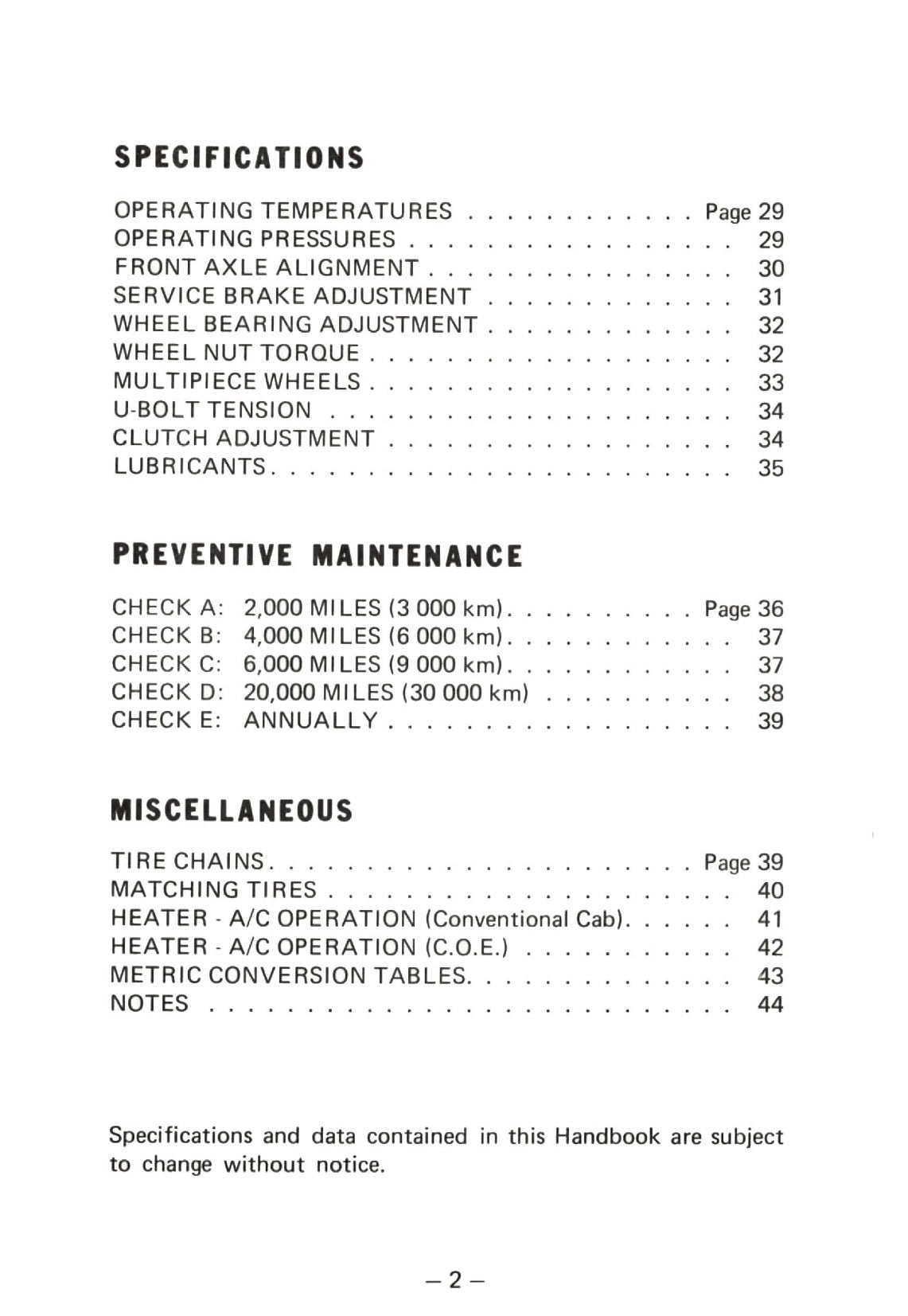 1976 Kenworth  Owner's Manual | English