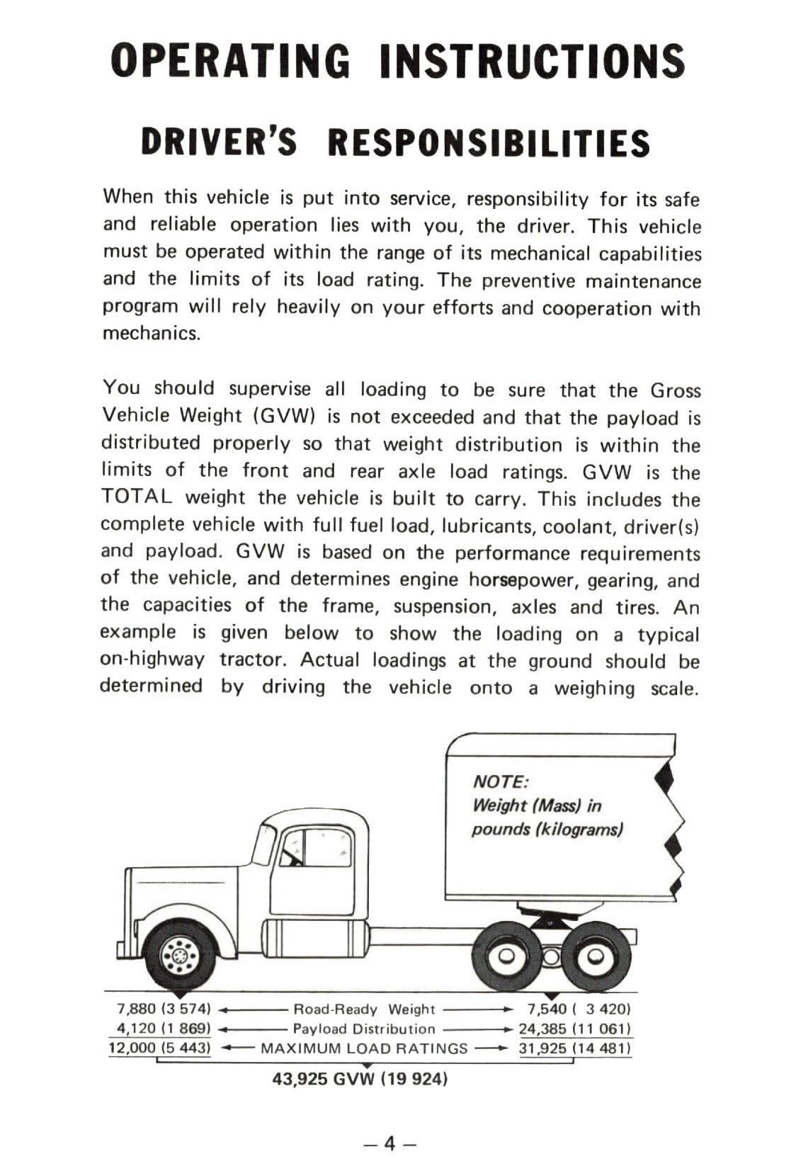 1976 Kenworth  Owner's Manual | English