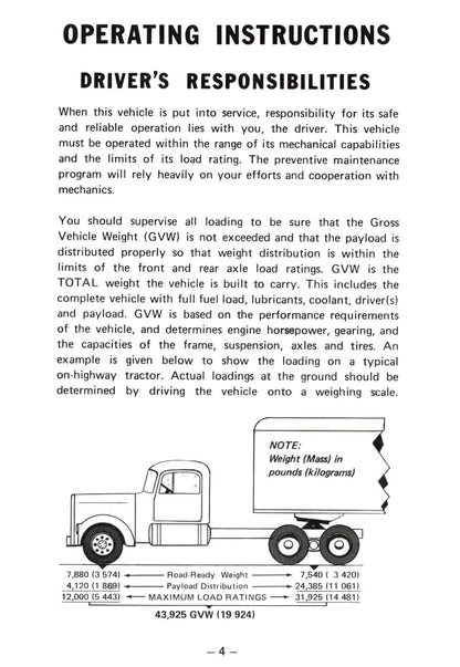 1976 Kenworth  Owner's Manual | English