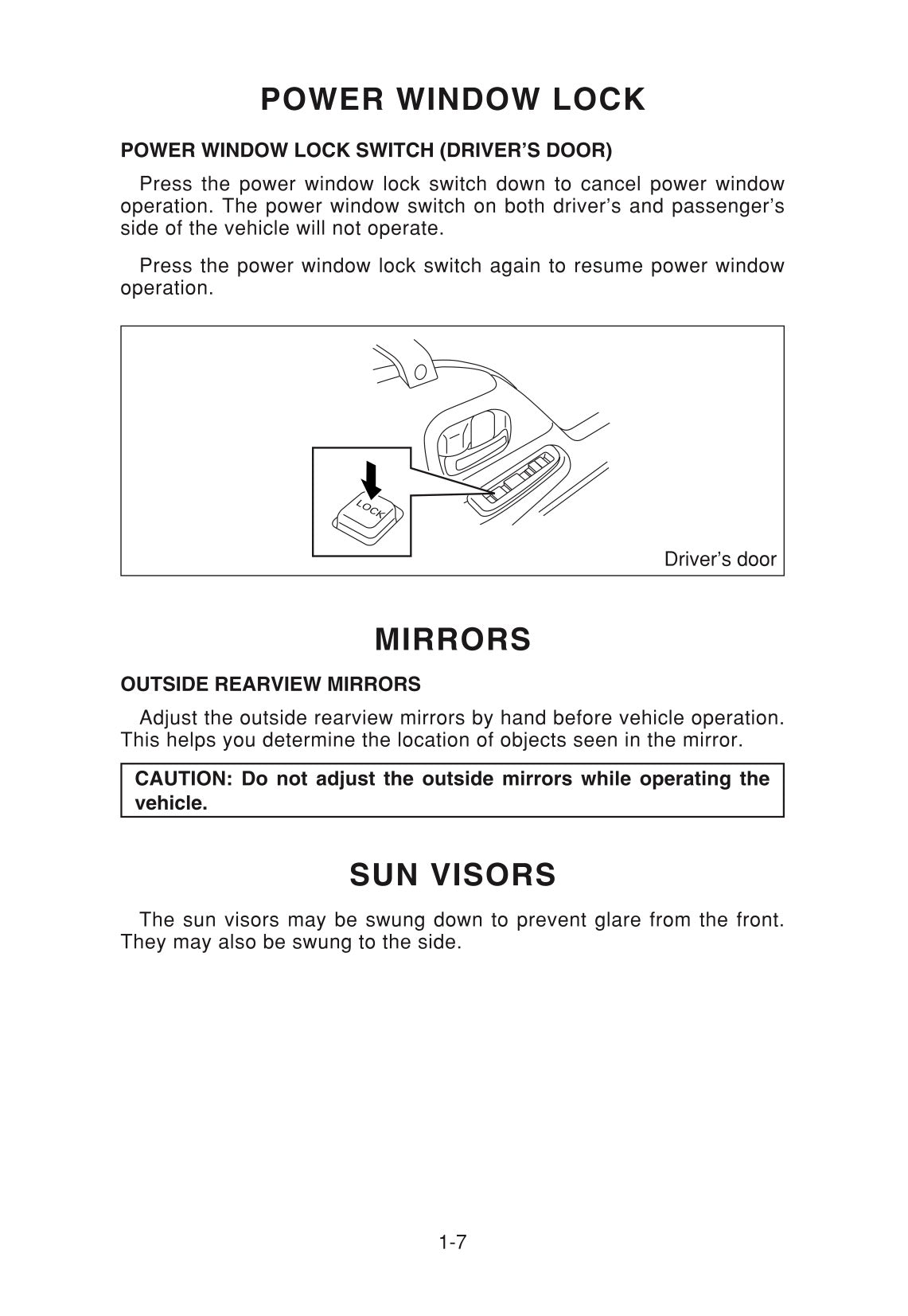 2006 Isuzu Truck Owner's Manual | English