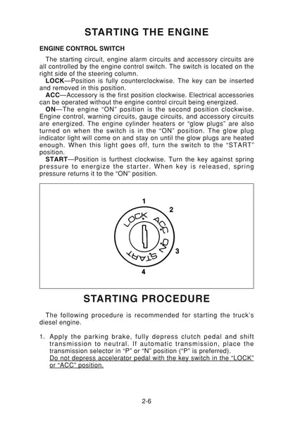 2006 Isuzu Truck Owner's Manual | English