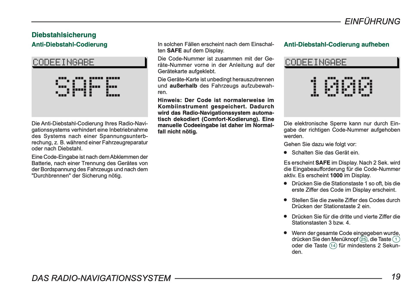 Skoda Radio-Navigationssystem Bedienungsanleitung 2004