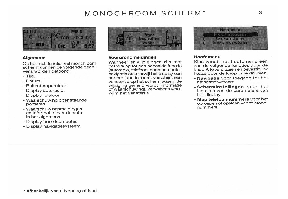 Citroën Xsara Navigatie, Boordcomputer en Autoradio Handleiding 2003