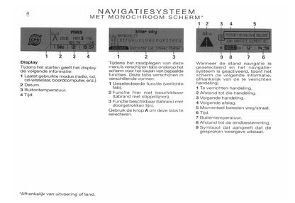 Citroën Xsara Navigatie, Boordcomputer en Autoradio Handleiding 2003