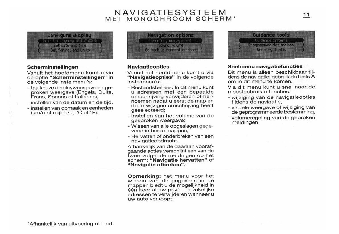 Citroën Xsara Navigatie, Boordcomputer en Autoradio Handleiding 2003