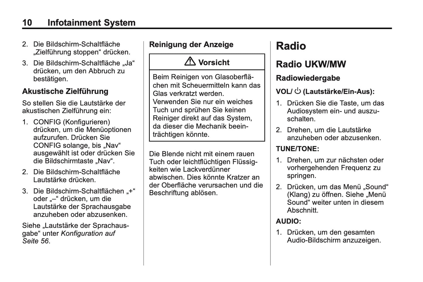 Cadillac CTS navigationssystem Bedienungsanleitung 2013