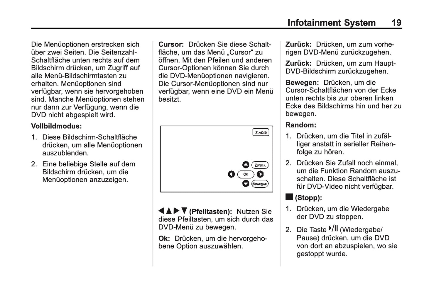 Cadillac CTS navigationssystem Bedienungsanleitung 2013