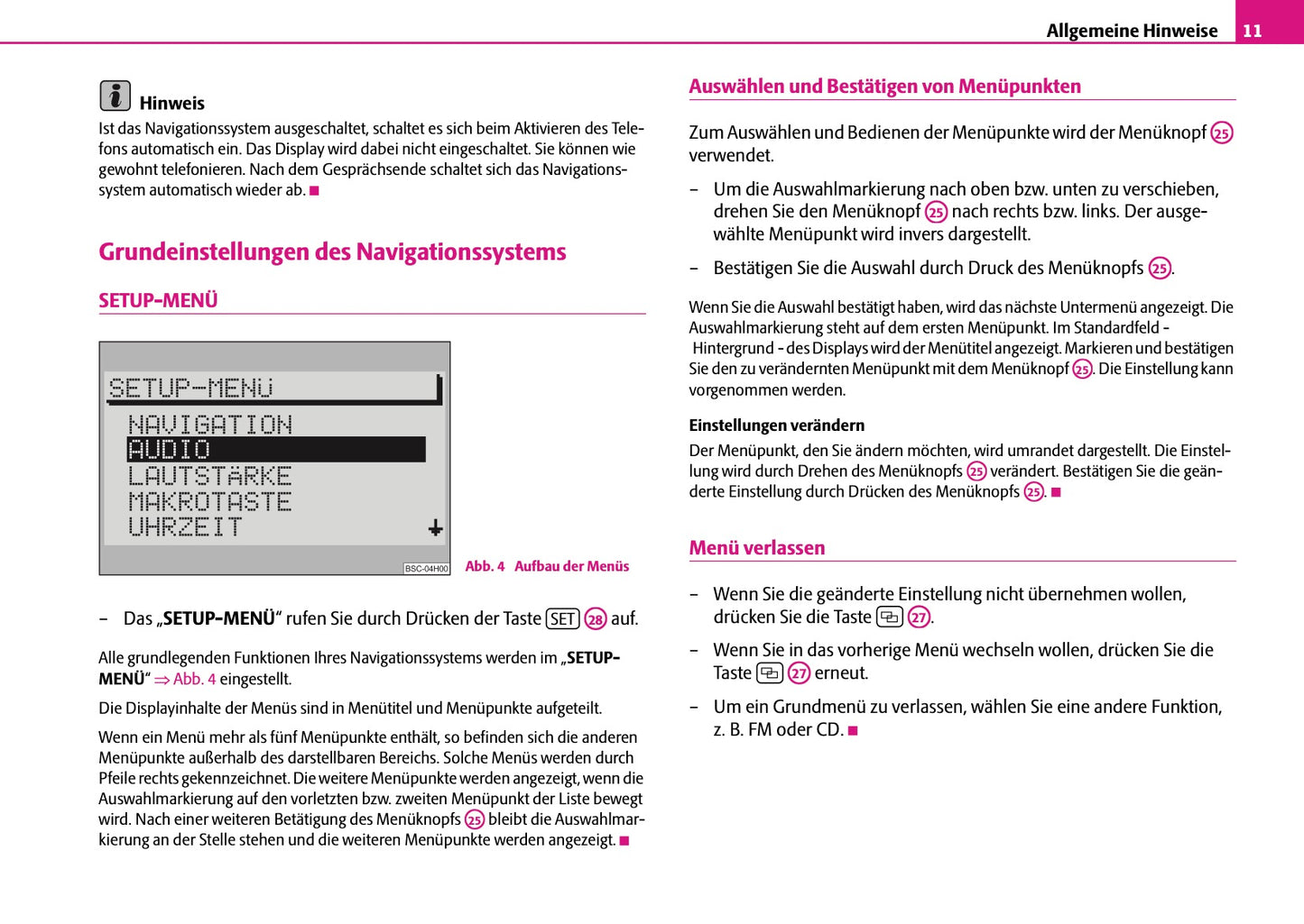 Skoda Radio-Navigations-System Satcompass Bedienungsanleitung 2006