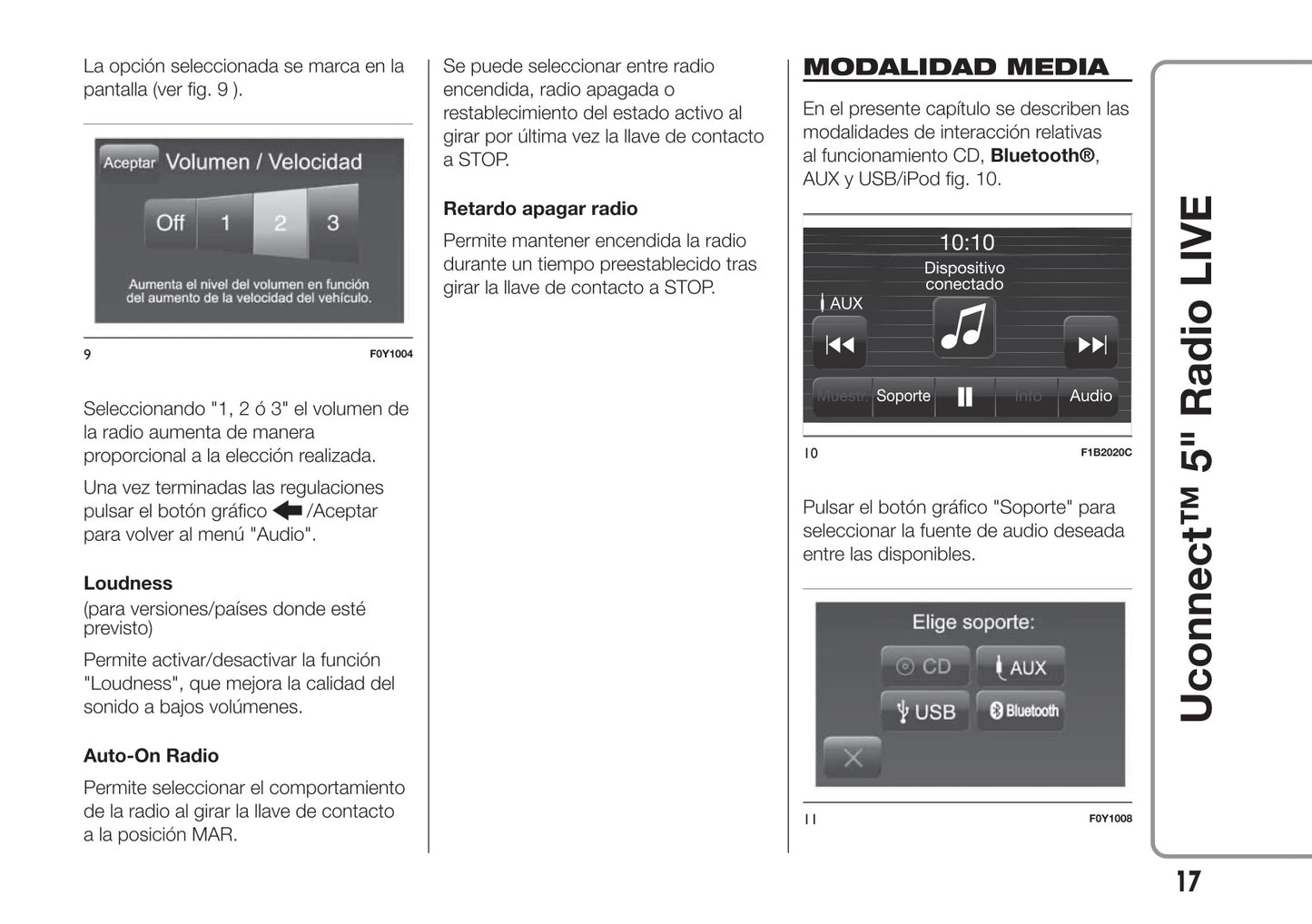 Alfa Romeo Giulietta Uconnect 5 Radio Live Instrucciones 2016 - 2021