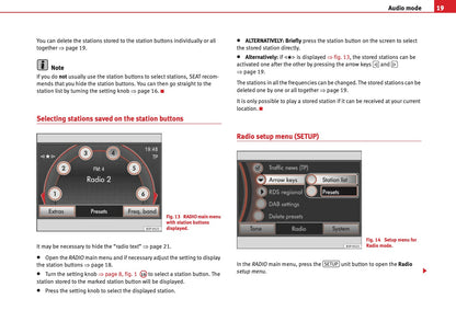 Seat Media System 2.1 Owners Manual