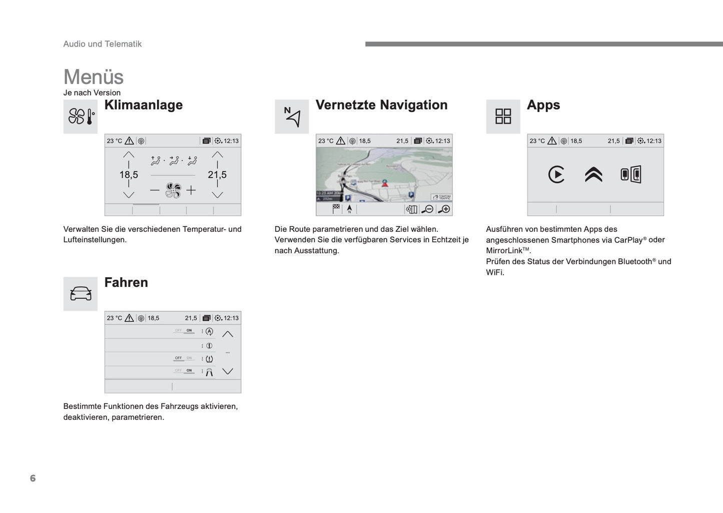 Citroën C4 Picasso & Grand C4 Picasso Leitfaden Audio Und Telematik Bedienungsanleitung 2016 - 2017