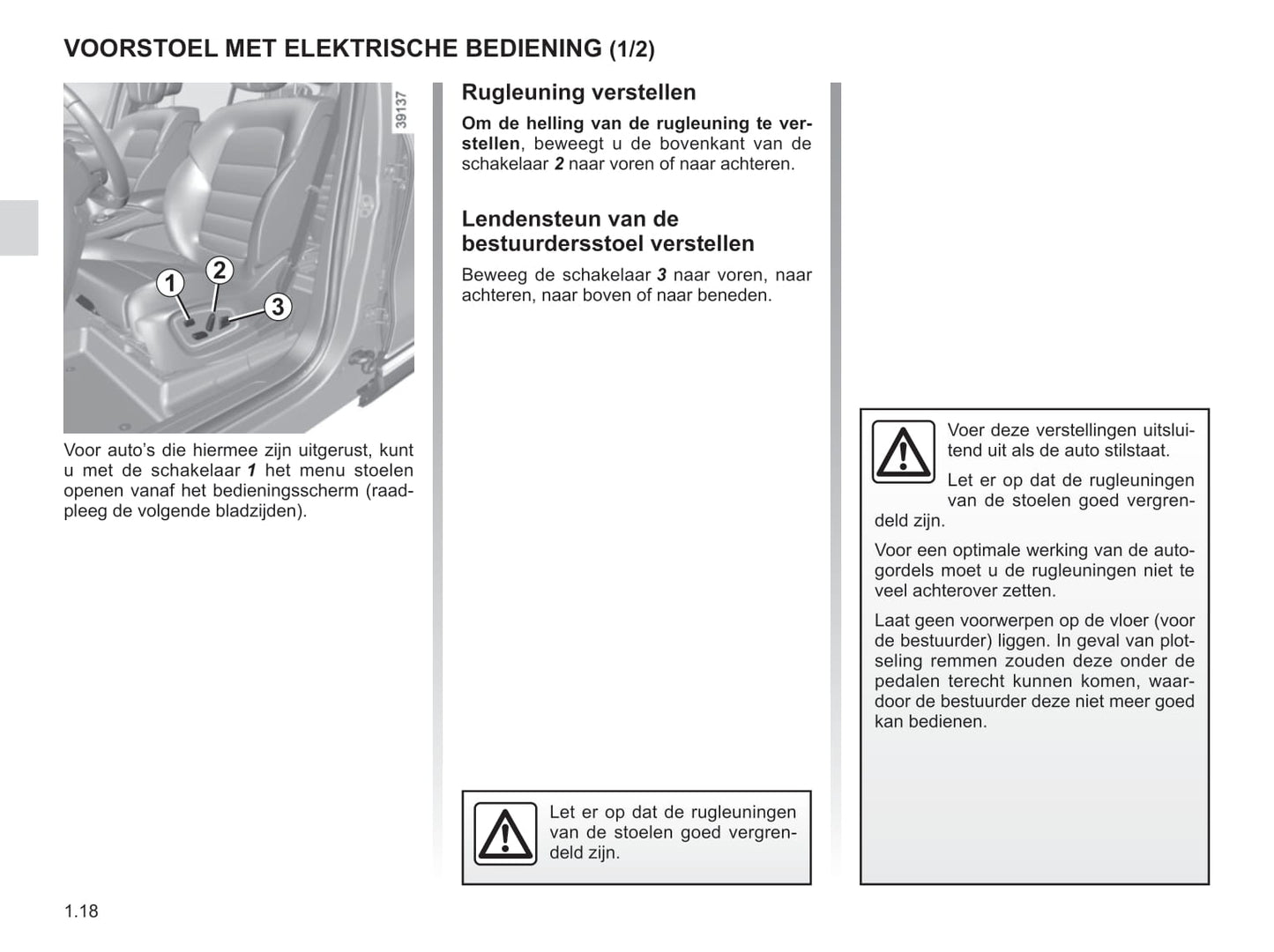 2018-2019 Renault Espace Gebruikershandleiding | Nederlands