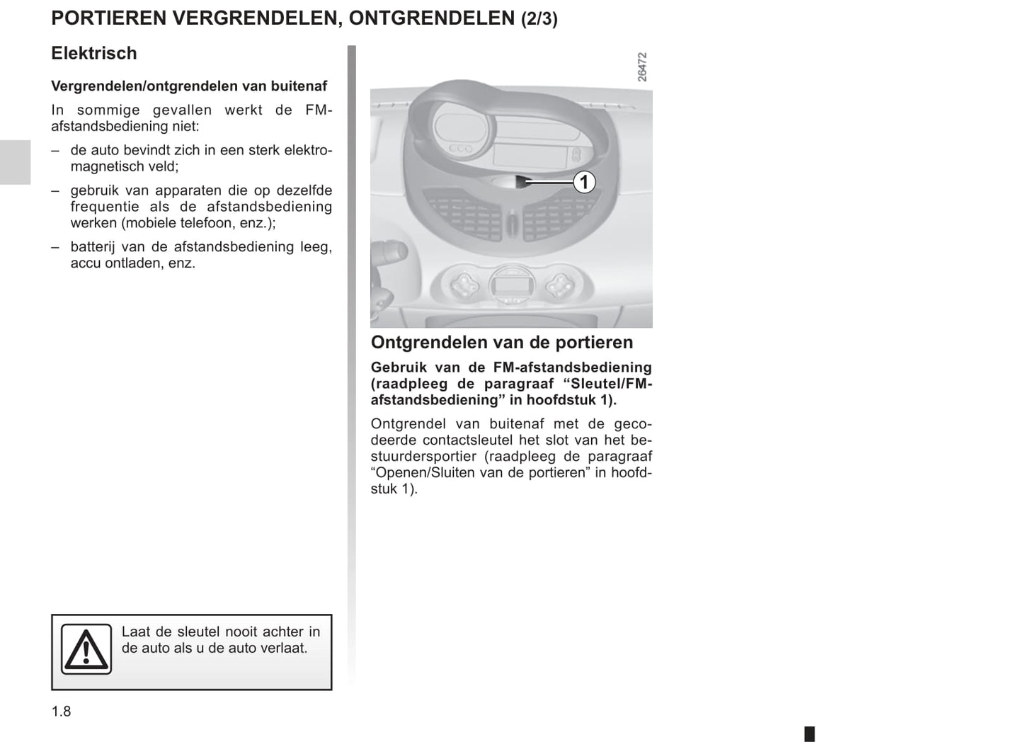 2011-2012 Renault Twingo Bedienungsanleitung | Niederländisch