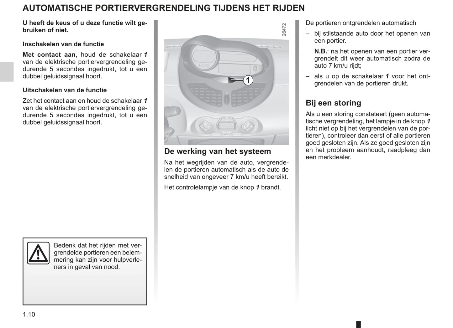 2011-2012 Renault Twingo Bedienungsanleitung | Niederländisch