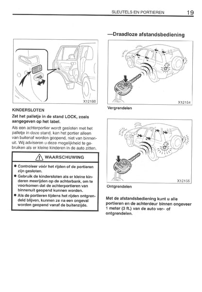 2000-2001 Toyota RAV4 Owner's Manual | Dutch