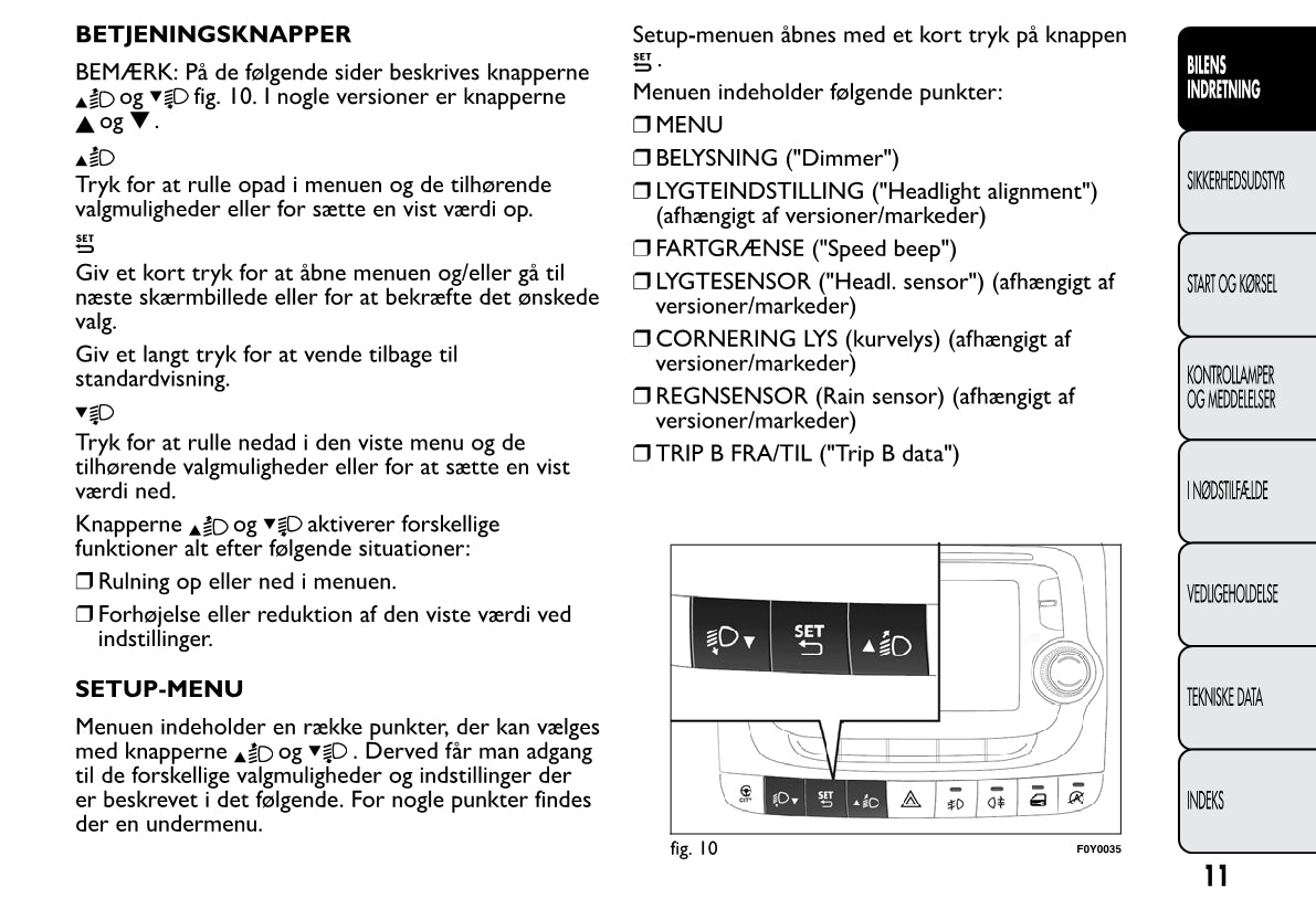 2013-2014 Fiat 500L Owner's Manual | Danish