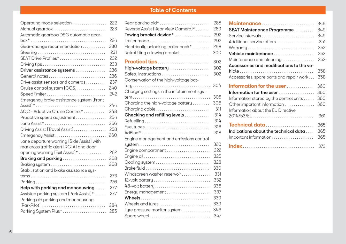 2020 Seat Leon/Leon Sportstourer Owner's Manual | English