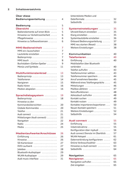 MMI navigation plus Bedienungsanleitung 2014