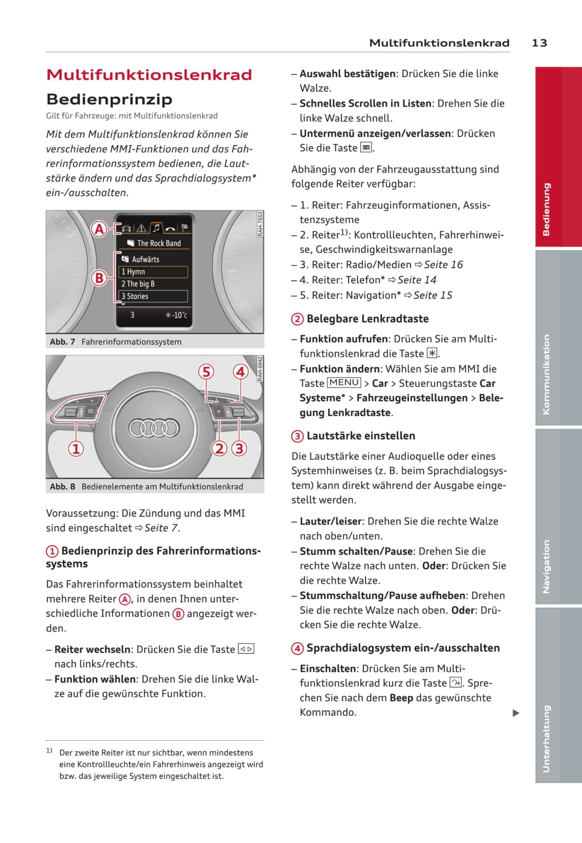 MMI navigation plus Bedienungsanleitung 2014