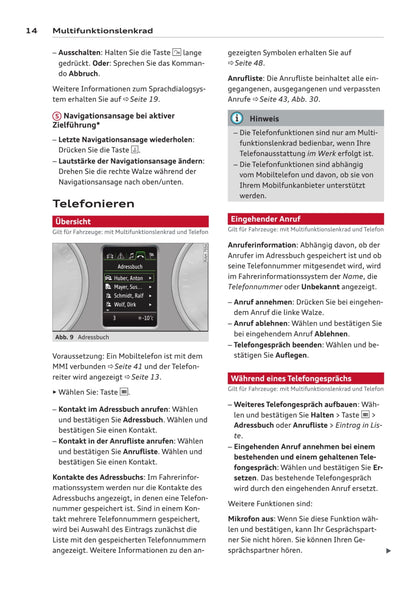 MMI navigation plus Bedienungsanleitung 2014