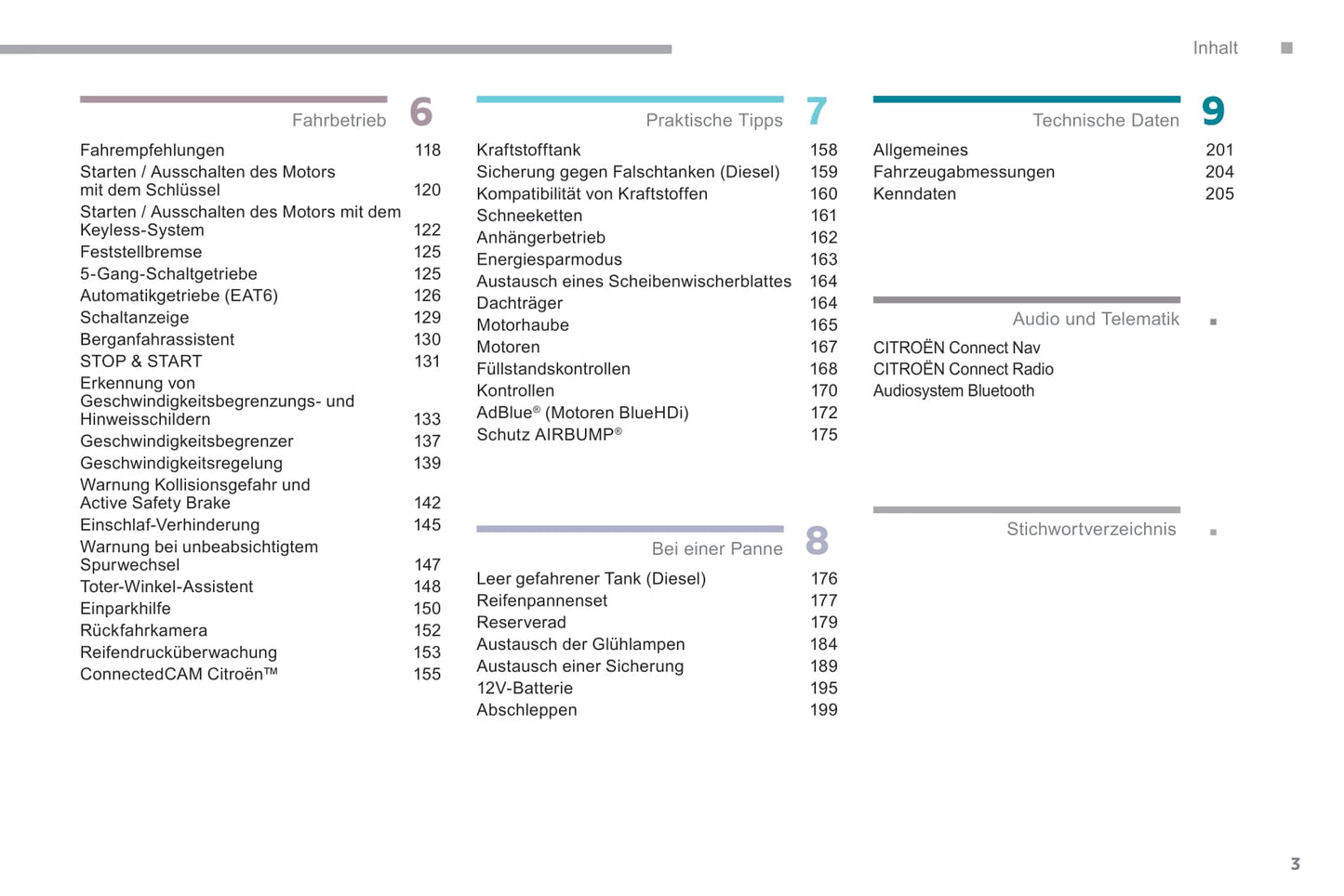 2017-2019 Citroën C3 Gebruikershandleiding | Duits