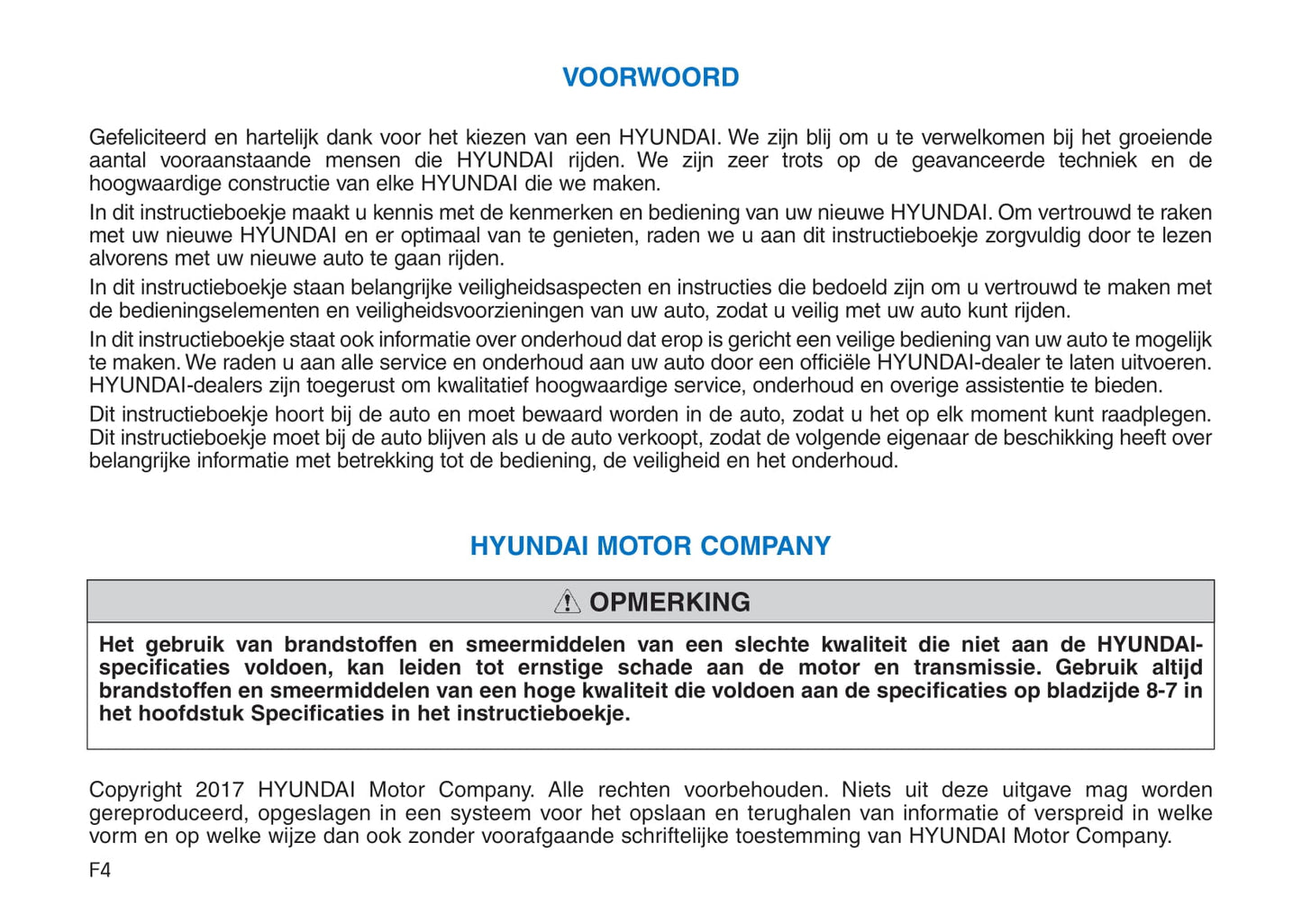 2017-2021 Hyundai Kona Gebruikershandleiding | Nederlands