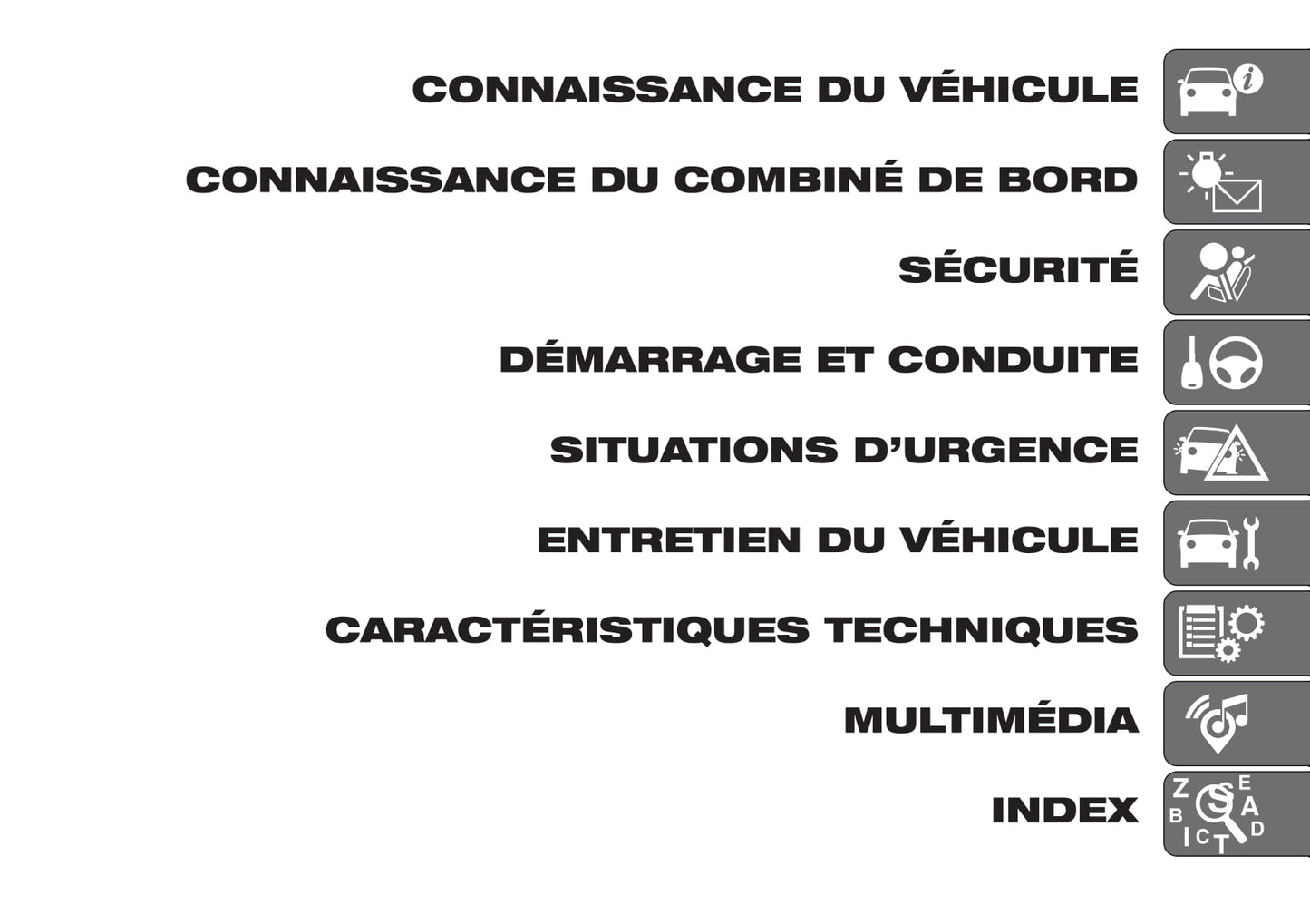 2019-2020 Fiat 500X Owner's Manual | French