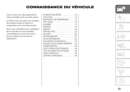 2019-2020 Fiat 500X Owner's Manual | French