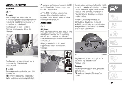 2019-2020 Fiat 500X Owner's Manual | French