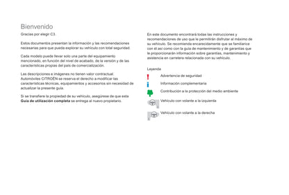 2016-2019 Citroën C3 Manuel du propriétaire | Espagnol