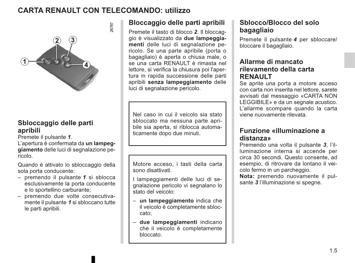 2012-2016 Renault Clio Manuel du propriétaire | Italien