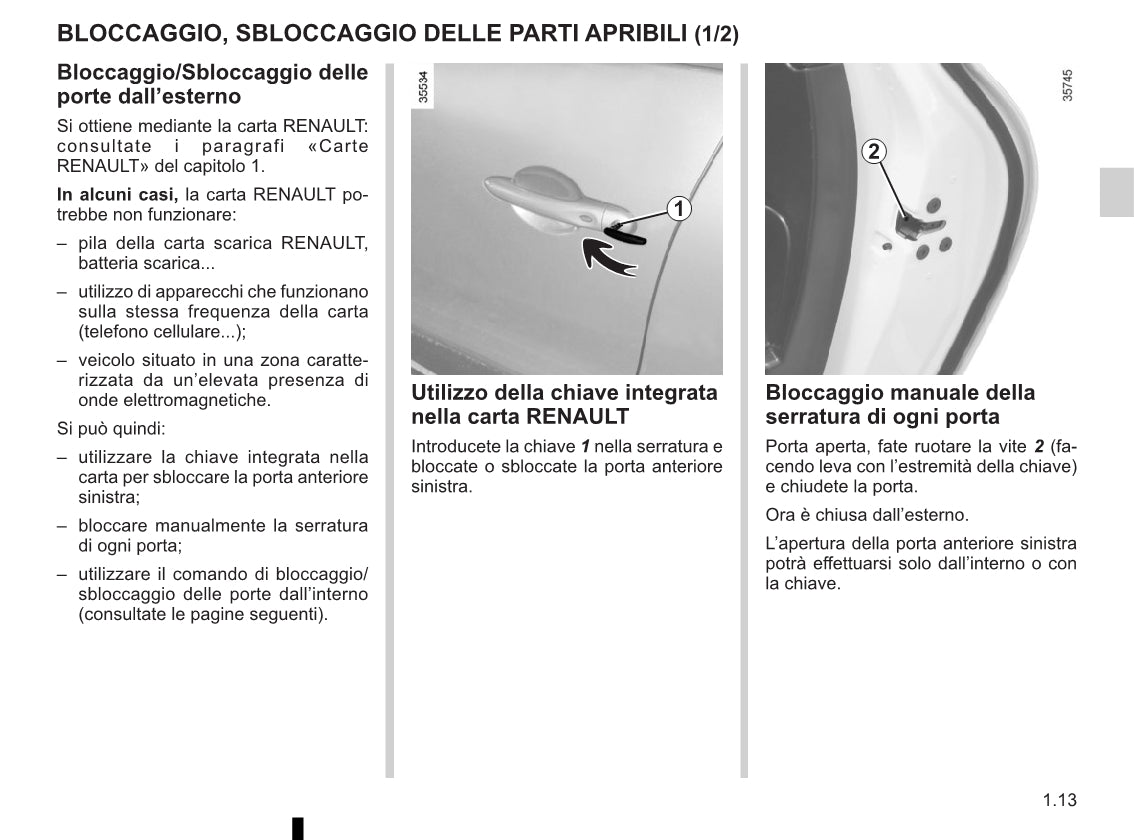 2012-2016 Renault Clio Manuel du propriétaire | Italien