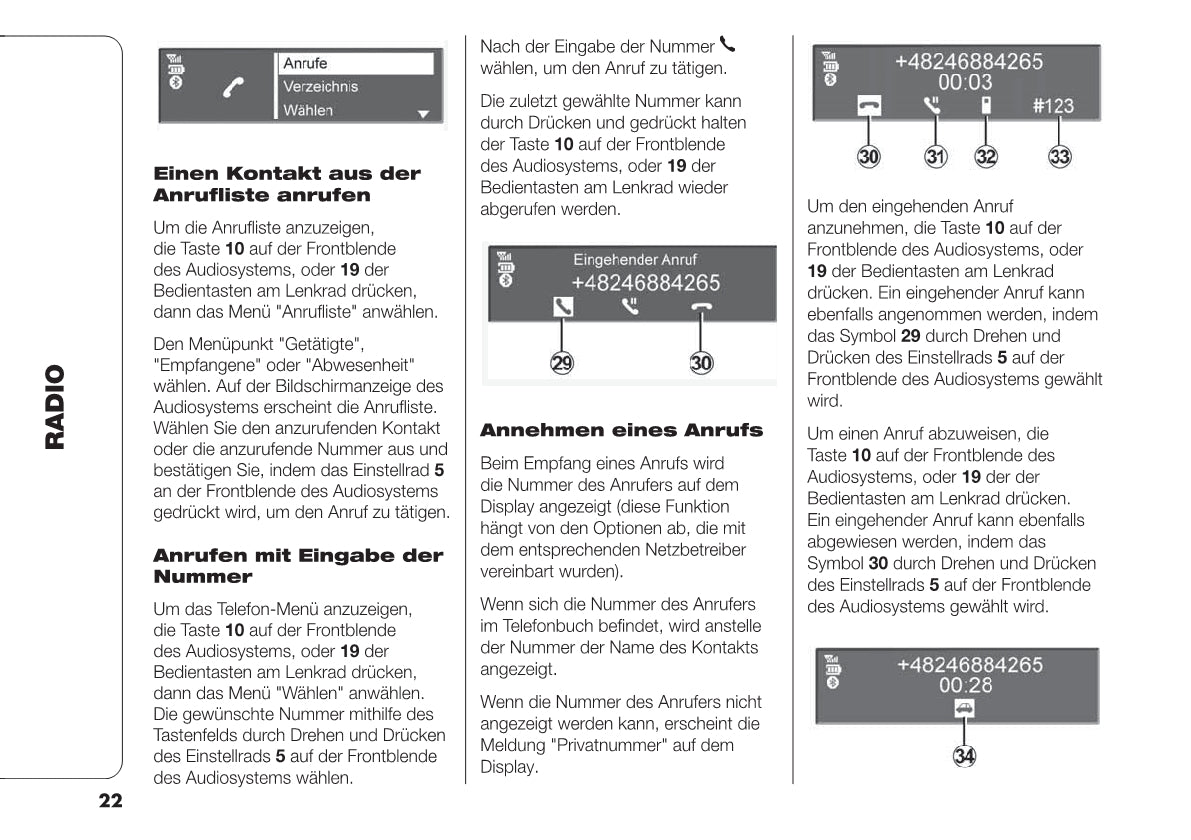 Fiat Talento navigation Bedienungsanleitung 2016 - 2022