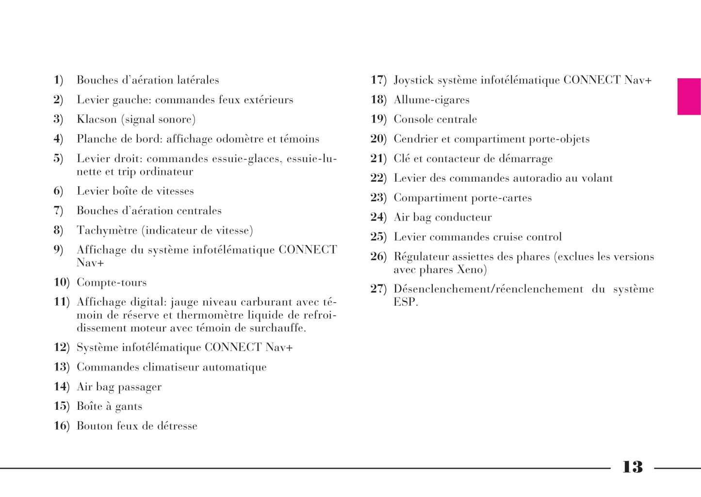 2008-2011 Lancia Phedra Manuel du propriétaire | Français