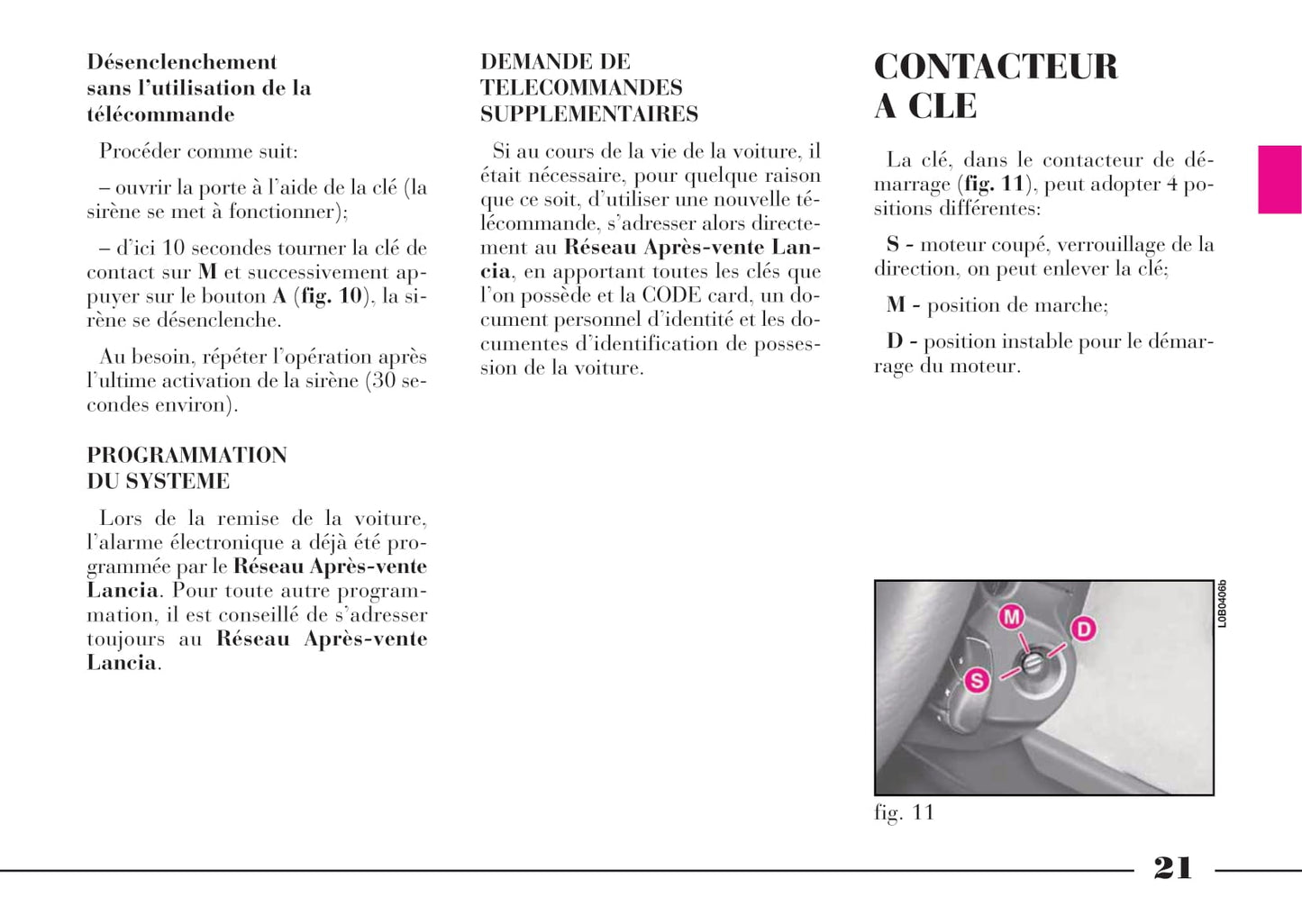 2008-2011 Lancia Phedra Manuel du propriétaire | Français