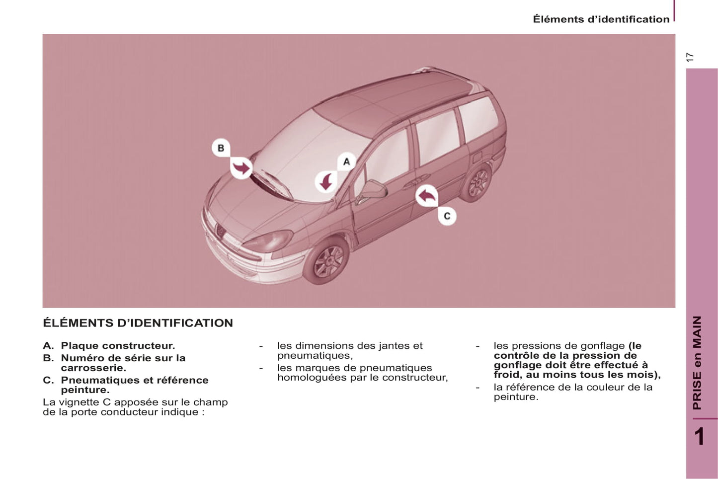 2013-2014 Peugeot 807 Manuel du propriétaire | Français