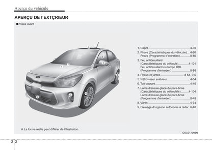 2018 Kia Rio Gebruikershandleiding | Frans