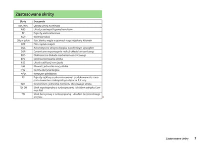 2012-2013 Skoda Yeti Owner's Manual | Polish