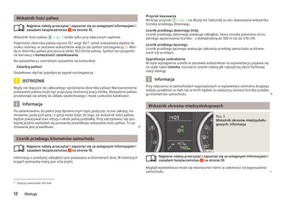 2012-2013 Skoda Yeti Owner's Manual | Polish