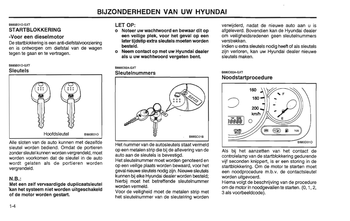 2001-2002 Hyundai Santa Fe Bedienungsanleitung | Niederländisch