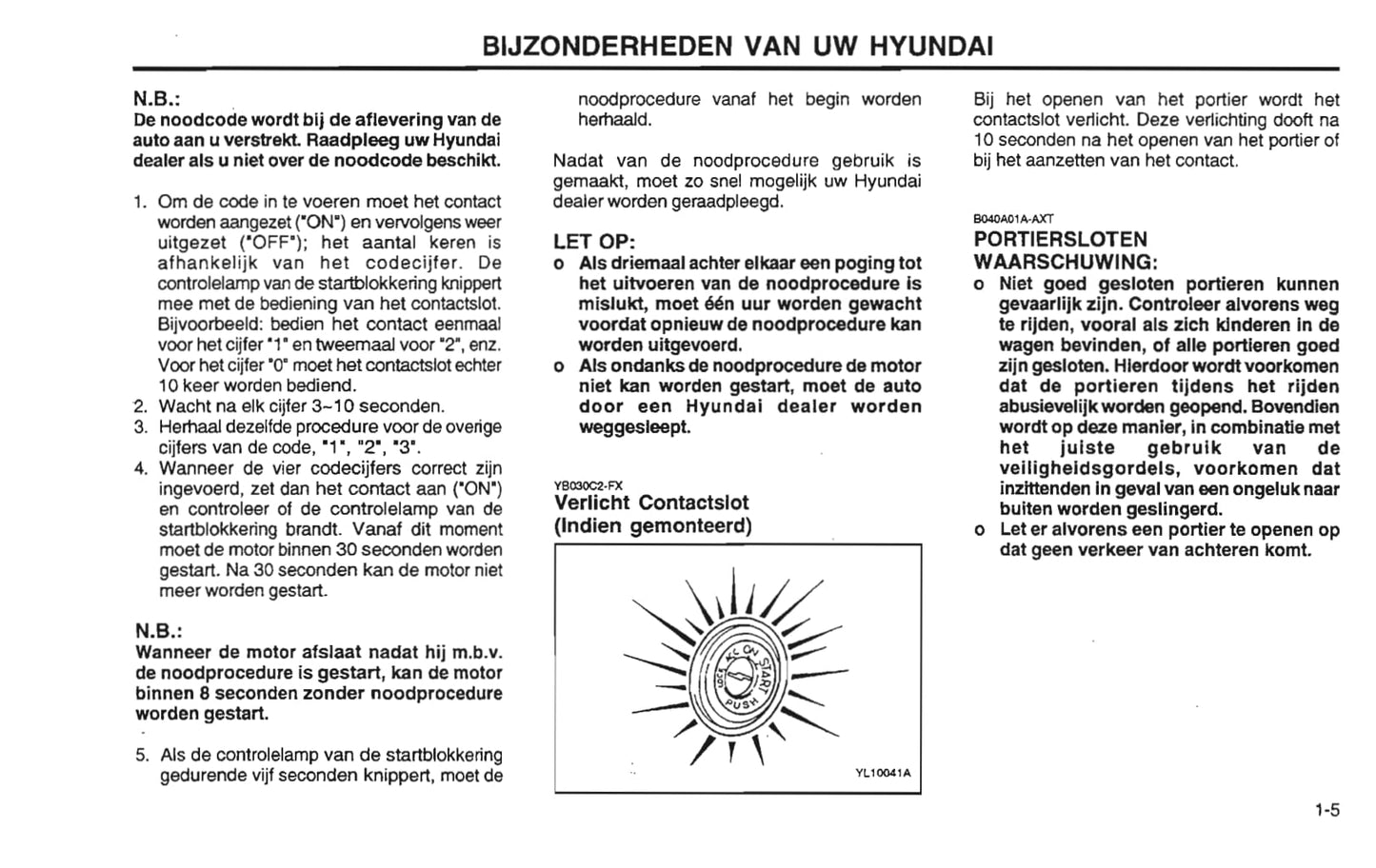 2001-2002 Hyundai Santa Fe Bedienungsanleitung | Niederländisch